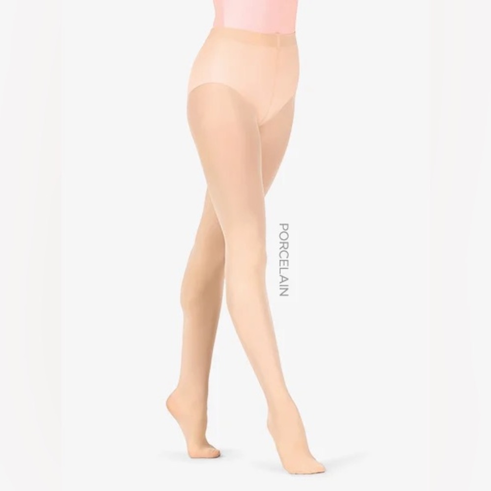 Capezio Adult Ultra Soft Transition Tights Bundle with Self Knit Waistband